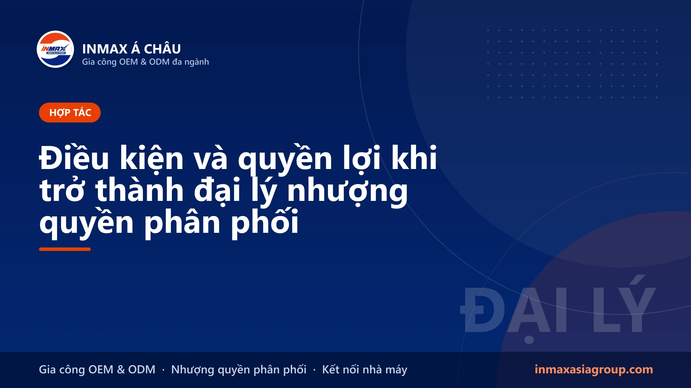 Hợp tác trở thành đại lý nhượng quyền phân phối