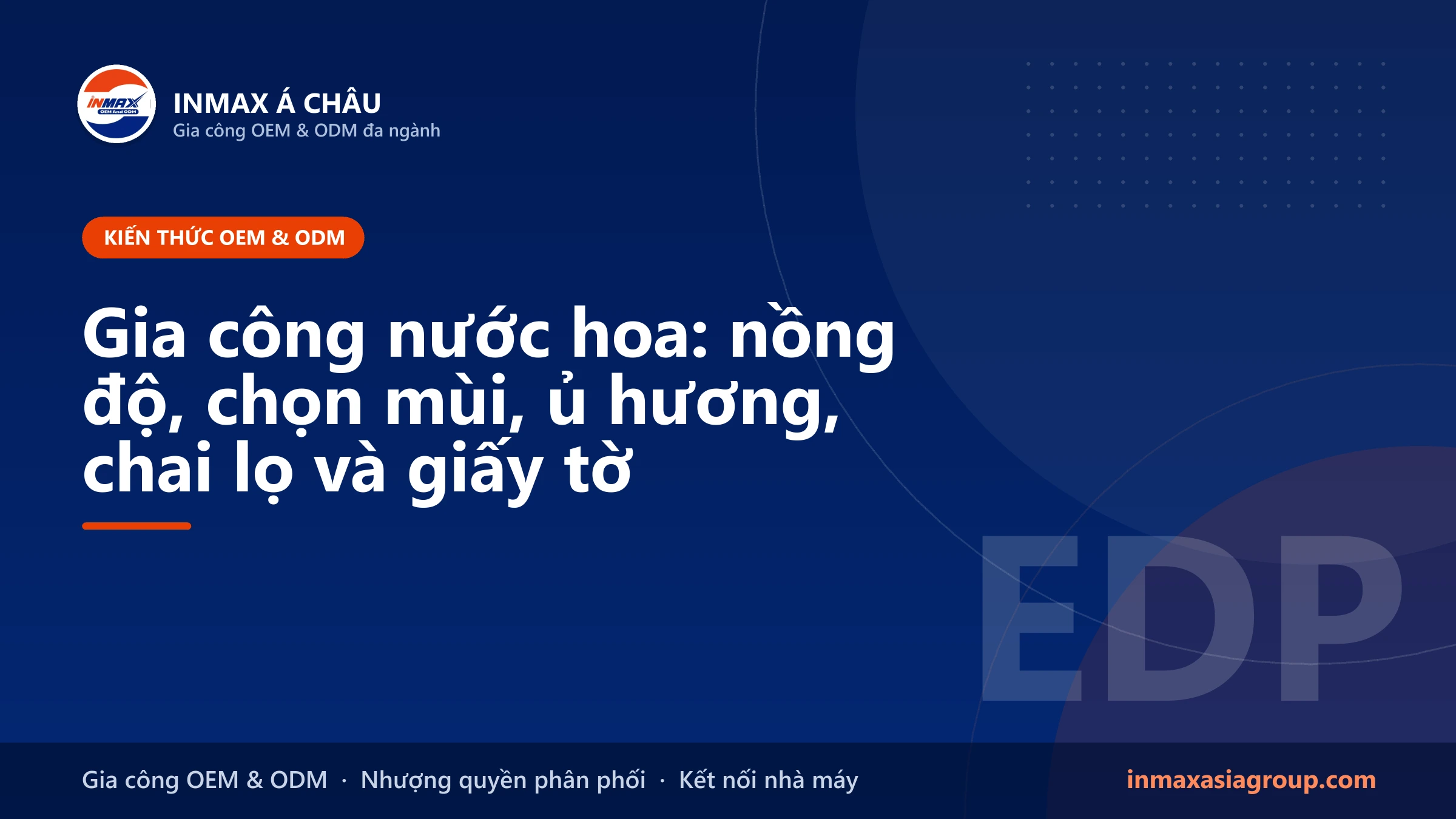 Gia công nước hoa mang thương hiệu riêng – chọn mùi, chai và hồ sơ